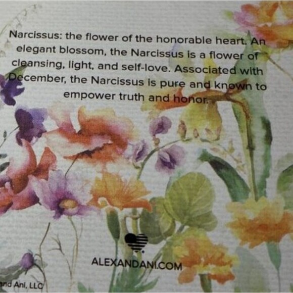 Alex and Ani Enamel Narcissus Flower Charm Bangle - Picture 6 of 6